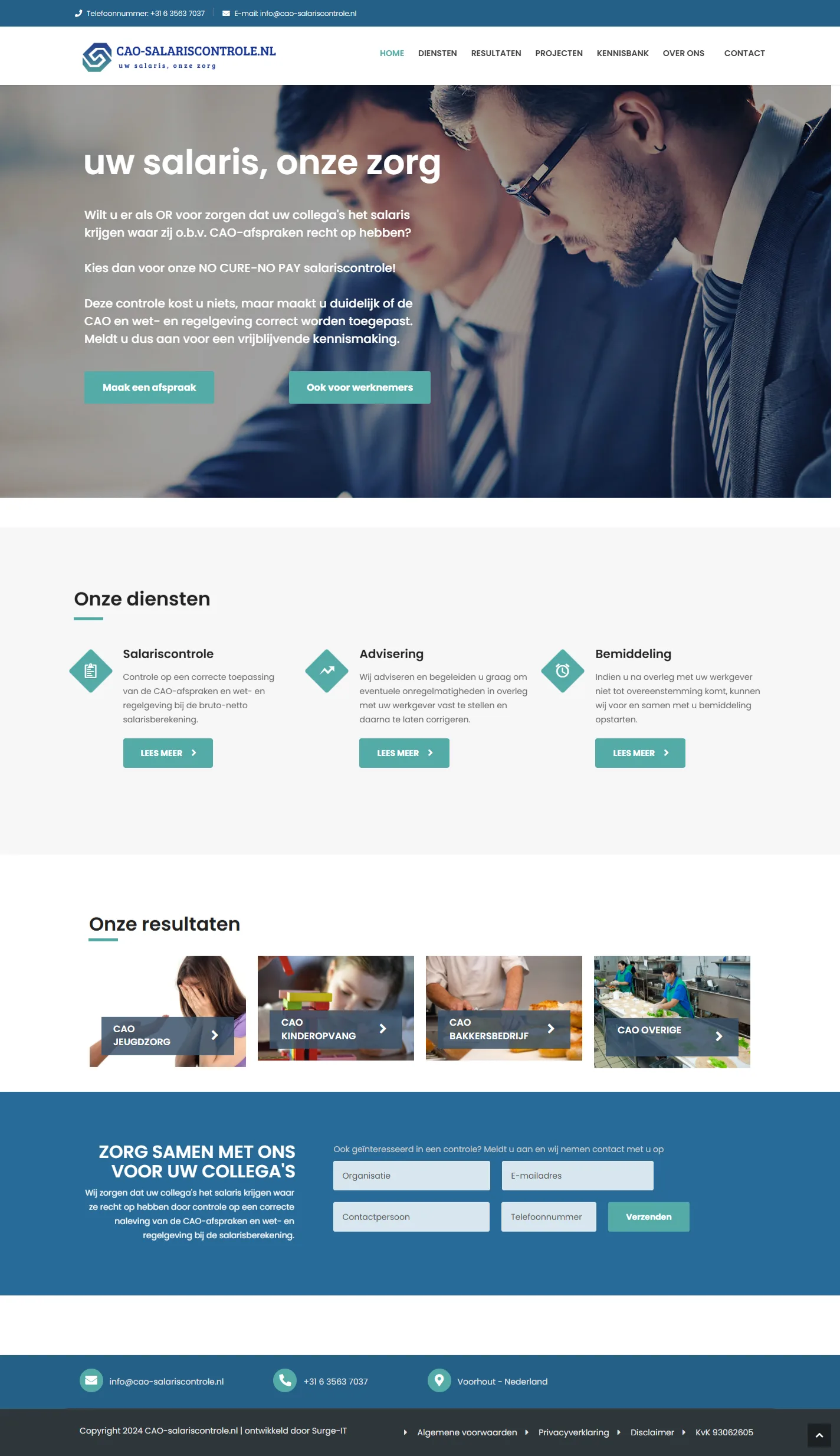 Website van CAO-salariscontrole